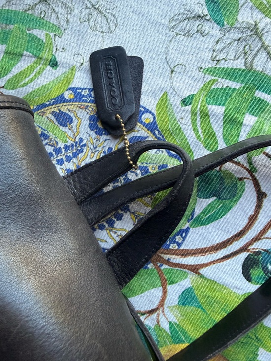 Coach Black Leather Backpack with Turn-Lock Hardware main image 8